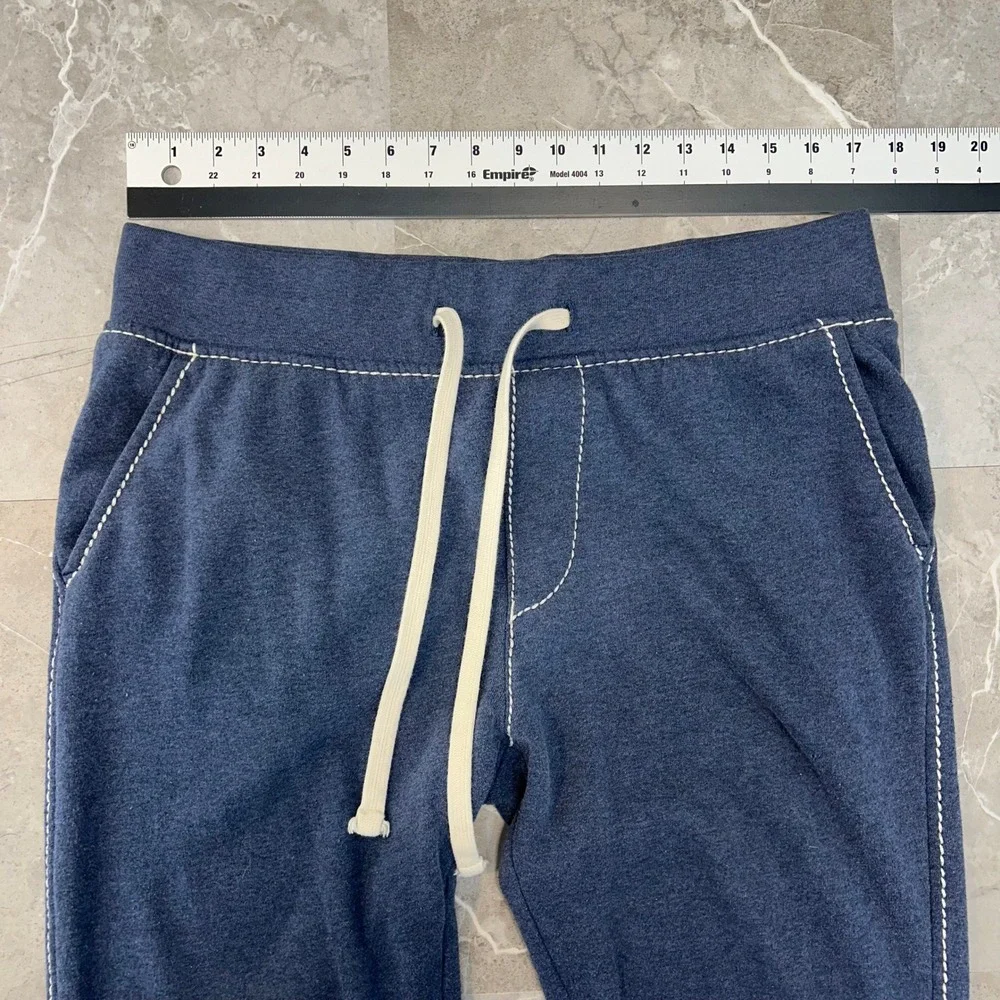 True Religion Baggy T Sweatpants Mens Medium Blue Hip Hop Skate Rap Black